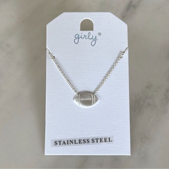 Football Pendant Necklace - Picture 2 of 5